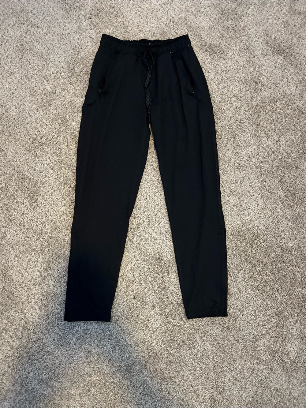 Kirklands Black Slim Drawstring Joggers
